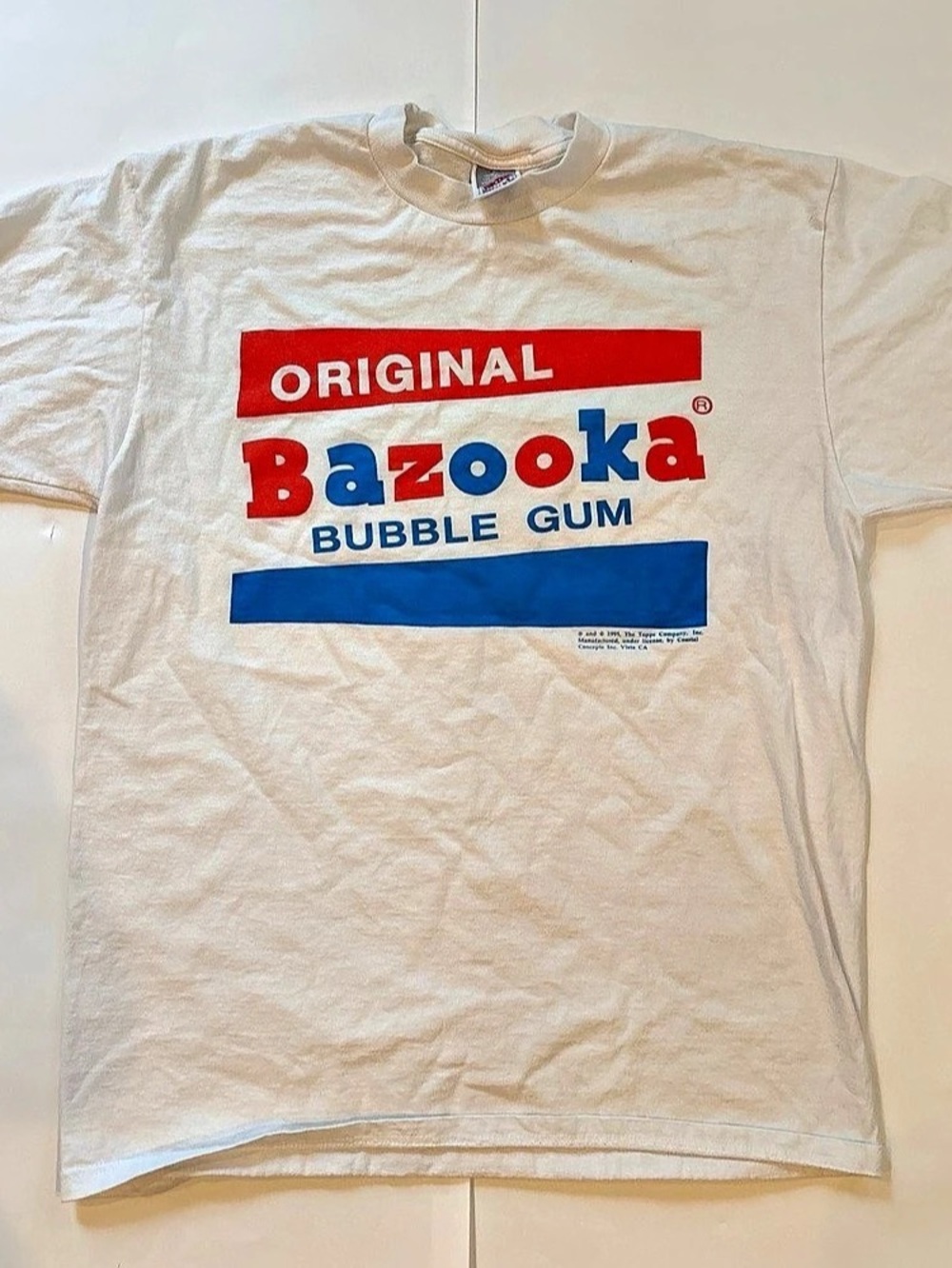 Vintage 1995 Jerzees Graphic Bubble Gum T-Shirt Size Medium